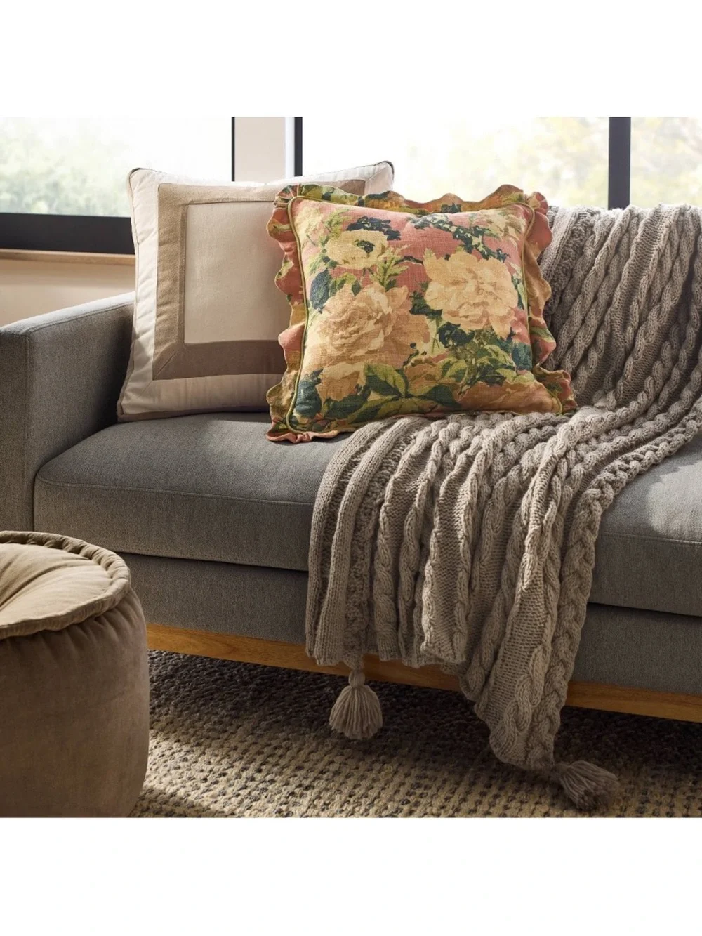 Threshold x Studio McGee Knit Tassel Braided Throw - Neutral 🤍